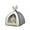Gray, variant on CSCHome Cat Bed Dog House with Fluffy Pet Ball Cute Bunny Cat Bed for Indoor Cats Winter Warm Kitten Bed