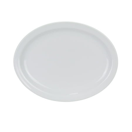 

Mayor Oval Platter N.R. 13 W X 10 L Porcelain White 4 packs