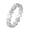 Silver, variant on 4MM 3D Star Link Ring for Women Stainless Steel Sparkling Wedding Band Gold Size 8