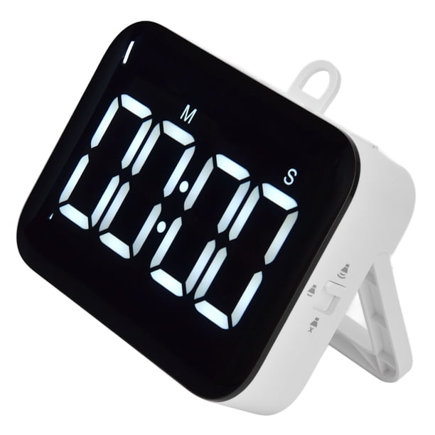 Reloj Temporizador Digital, Pantalla LCD 3 Engranajes De Sonido Temporizador Para Estudiantes Ultra Claro 99 Minutos 59 Segundos 2 Brillo Para El Aula
