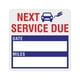 thumbnail image 1 of Bienvenido Adhesivo impermeable removible para recordatorio de vencimiento del servicio de mantenimiento del automóvil, 1 of 5