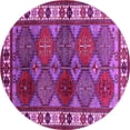 thumbnail image 1 of Ahgly Company Indoor Round Oriental Pink Industrial Area Rugs, 7' Round, 1 of 4