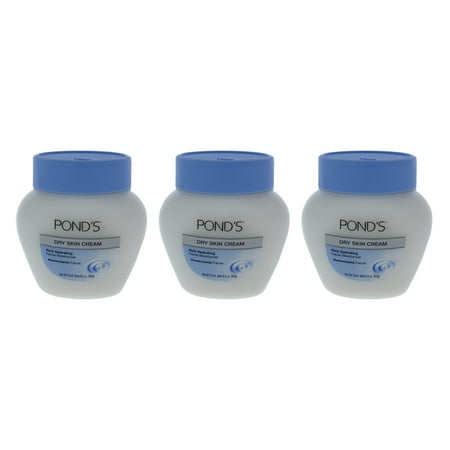Ponds Dry Skin Cream Rich Hydrating - Pack of 3, 6.5 oz