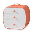 thumbnail image 1 of Organizador de 3 en 1 para ropa interior, calcetines y más, con divisores y estilo cajón en vibrante color naranja. Mantén tu armario ordenado con este práctico accesorio hecho de PP. Medidas:, 1 of 7