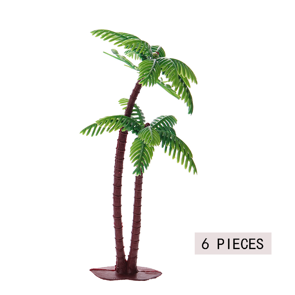 2pcs/lot Coconut Tree Cake Topper Decorating Tools Birthday Wedding