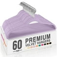 thumbnail image 1 of Velvet Hangers HOUSE DAY LT-Purple, paquete de 60 prendas antideslizantes, 1 of 9