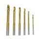 thumbnail image 1 of 6 brocas espirales de acero de alta velocidad de 3 mm a 8 mm, accesorios para taladro eléctrico (doradas), 1 of 8