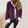 thumbnail image 2 of Women's Casual Long Sleeve Cardigan Jacket Autumn Winter Loose Fit Button Front Solid Color Comfortable Soft Knit Outerwear, 2 of 8