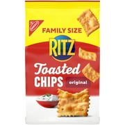 RITZ Toasted Chips Original Crackers, Family Size, 11.4 oz