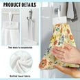 thumbnail image 6 of SEANATIVE Flowers Hand Towels with Hanging Loops Absorbent Hand Tie Towel Fast Drying Hand Towels for Wiping Hands Machine Washable Hang Towel for Home Bathroom Kitchen Decor 2 Piece, 6 of 7
