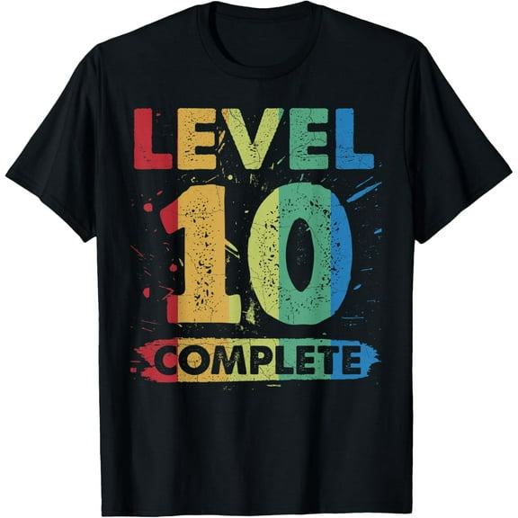 Level 10 Complete 10th wedding anniversary 10 years T-Shirt
