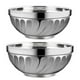 thumbnail image 1 of Korean Stainless Steel Salad Rice Bowl Multifunctional Cooking Basin Noodle Kimchi Bowl Kitchen Round Silver Food Ramen Bowl, 1 of 5