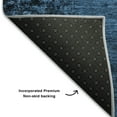 thumbnail image 3 of Addison Rugs Mayfield Washable Transitional Organic Navy Rectangle Rug, 1'8" x 2'6", 3 of 5