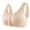 Beige, variant on Bigersell Racerback Sports Bras for Women Clearance Wireless Bras for Women Convertible Bra Style B4559 V-Neck Full-Coverage Bras Front Button Bra Closure Big Girls Size Everyday Bras Beige XL