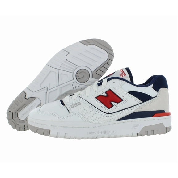 New Balance 550 Unisex Shoes Size 8, Color: White/Red