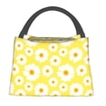 thumbnail image 1 of Fotbe Daisies Flowers Bolsa Térmica Portátil con Estampado, Bolsa de Entrega de Alimentos Aislada, Bolsa Reutilizable de Gran Capacidad para Comidas y Supermercado, 1 of 6