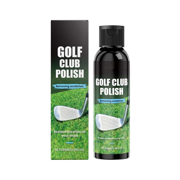 Golf Club Cleaner & Polish, Rust and Scratch Remover, 100ml, Golf Club Polishing Kit for Restoring and Maintaining Golf Equipment