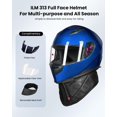 thumbnail image 2 of Casco de moto ILM integral DOT modelo JK313 (S, azul), 2 of 7
