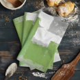 thumbnail image 6 of Sage Green Grey 1 Pack Kitchen Towel, Water Absorbent Dish Towel, Geometric Oil Painted Abstract Modern Decorative Hand Towels - Quick Drying Cloth for Cooking Baking, 18x28 Inch, 6 of 8