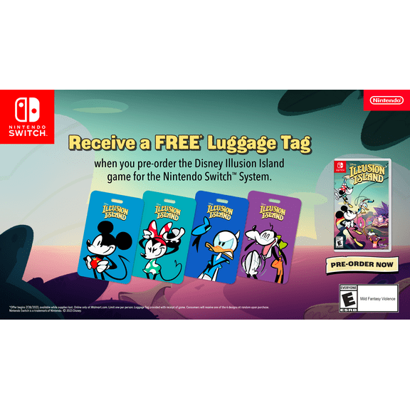 Disney Illusion Island with Exclusive Luggage Tag - Nintendo Switch