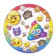 thumbnail image 2 of Emoji Rainbow Poop Wink & More Dessert Party Plates - 2 Packs of 8 - 16 Total, 2 of 4