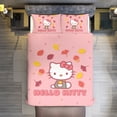 thumbnail image 7 of Hello Kitty Duvet Cover Set 3-Piece Bedding Set Soft Warm And Comfortable Soft Bed Set with 1 Duvet Cover And 2 Pillowcases for Bedroom All Season 90"x90", 7 of 7