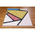 thumbnail image 4 of Casavani Hand Woven Durrie Dining Room Kilim, Pink 8x11 feet, 4 of 6