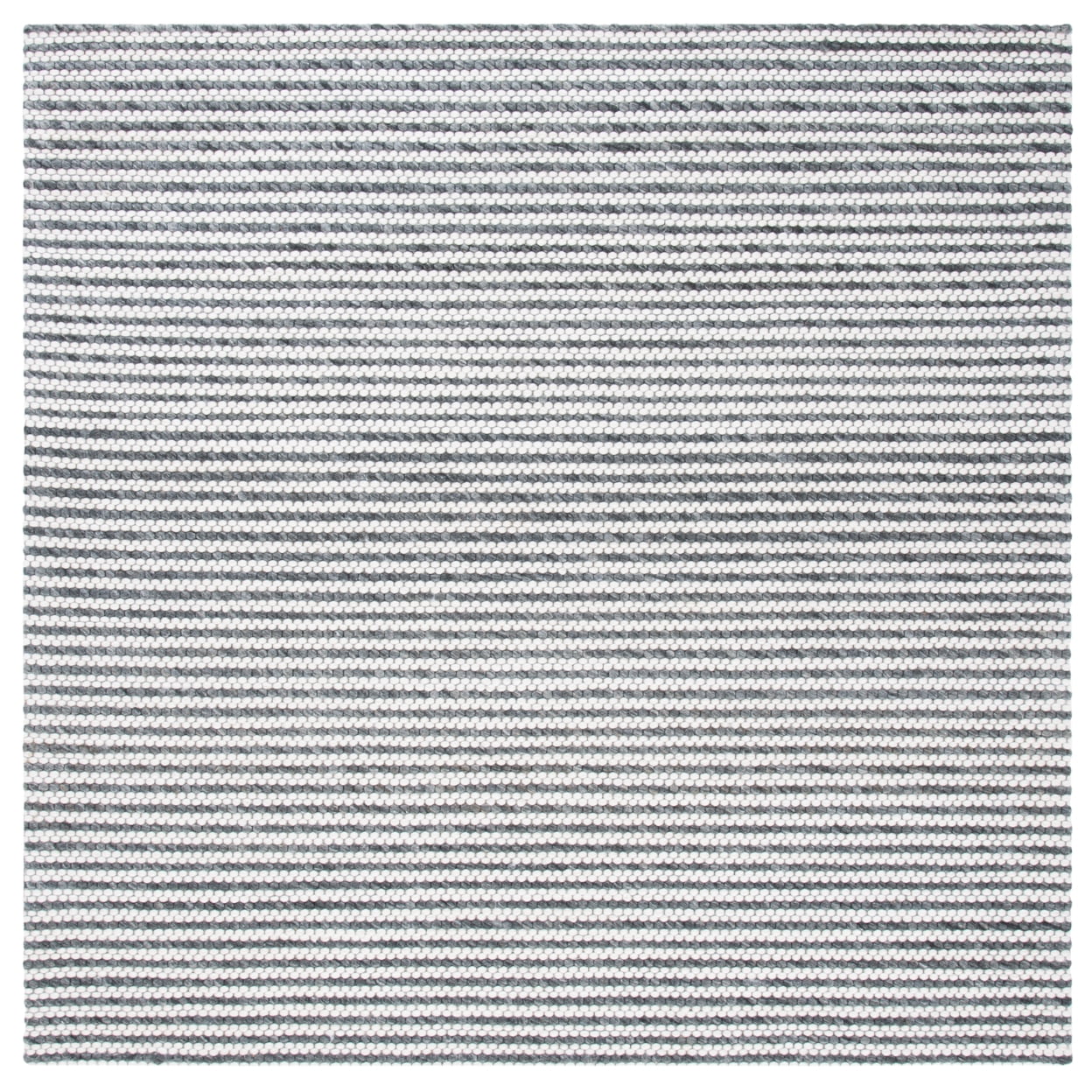 SAFAVIEH Marbella Lorenzo Striped Runner Rug, Charcoal/Ivory, 2'3" x 8'