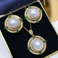 thumbnail image 3 of K-KED Gorgeous AAAA 10-11mm south sea White Stud pearl pendant earring sets 925s, 3 of 3