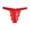 Red, variant on Women's Underwear Open Sexy Underwear Lace Transparent T Pants Thong High Cut Briefs for Women Red,S