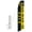 Black/Yellow, variant on Auto Registration Black/Yellow Super Novo Feather Flag - Complete with 15ft Pole Set and Ground Spike