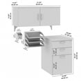 thumbnail image 2 of Bush BSHWC3689003 31.5 x 20.1 x 63 in. Furniture Office in an Hour Storage & Accessory Kit - Mocha Cherry, 2 of 2