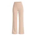 thumbnail image 3 of Nolissa Womens Polka Dots Yoga Pants High Waist Fleece Lined Trousers Buttery Soft Leggings Fashion Lounge Pants, 3 of 7