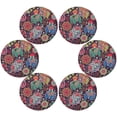 thumbnail image 2 of GZHJMY Paisley Elephant African Round Placemats, 4 Pack Table Mats for Kitchen Washable Non-Slip Place Mats Heat Resistant Place Mats for Kitchen Dining Table Decoration, 2 of 6