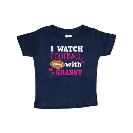 

Inktastic I Watch Football with My Granny Gift Baby Girl T-Shirt