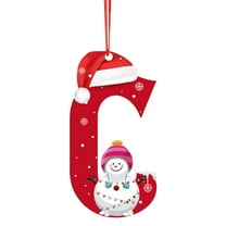 Personalized Christmas Ornaments Personalized 26 Letter Ornaments for Christmas Tree ,2025 Custom Christmas Ornament Christmas Decoration, Gift for Kids(C)