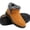 Yellow, variant on Knivor Slip On Winter Ankle Boots for Women Fuzzy Fleece Lined Non-Slip Warm Snow Booties Casual Winter Shoes for Women Cold Weather Footwear Indoor Outdoor