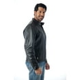 thumbnail image 5 of Reed Men's Leather Motorcycle Jacket 3XL Black, 5 of 8