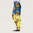 thumbnail image 5 of Gibobby Leggings térmicos para mujer Mallas con estampado de girasol para mujer, mallas deportivas de Yoga con Control para mujer, mallas de talle(Azul,CH), 5 of 5