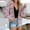 Purple, variant on TIANEK Women's Front Open Cardigan Casual Striped Knit Date Night Lightweight Long Sleeve Sweater for Women 2023