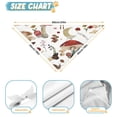 thumbnail image 6 of Dog Bandana 2 Pack,Red Mushroom Nature White Pattern Bandanas for Dogs,Cat Bandana,Small/ Large Dog Bandana 2 Size,Dog Bandanas, 6 of 6