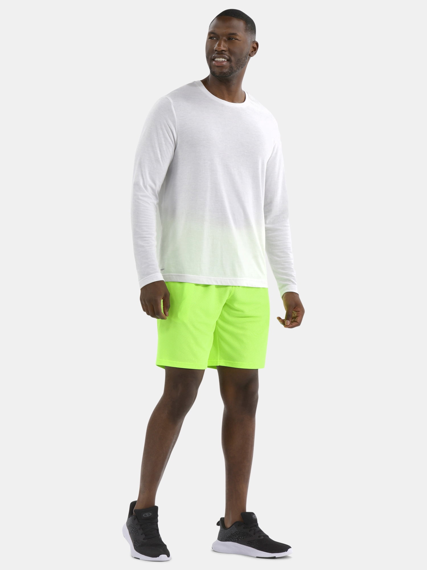 Athletic Works Men's and Big Men's Active Mesh Shorts, 9" Inseam, Sizes XS-5XL