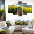 thumbnail image 1 of Sunset over Canola Panorama - Landscape Canvas Art Print, 1 of 3