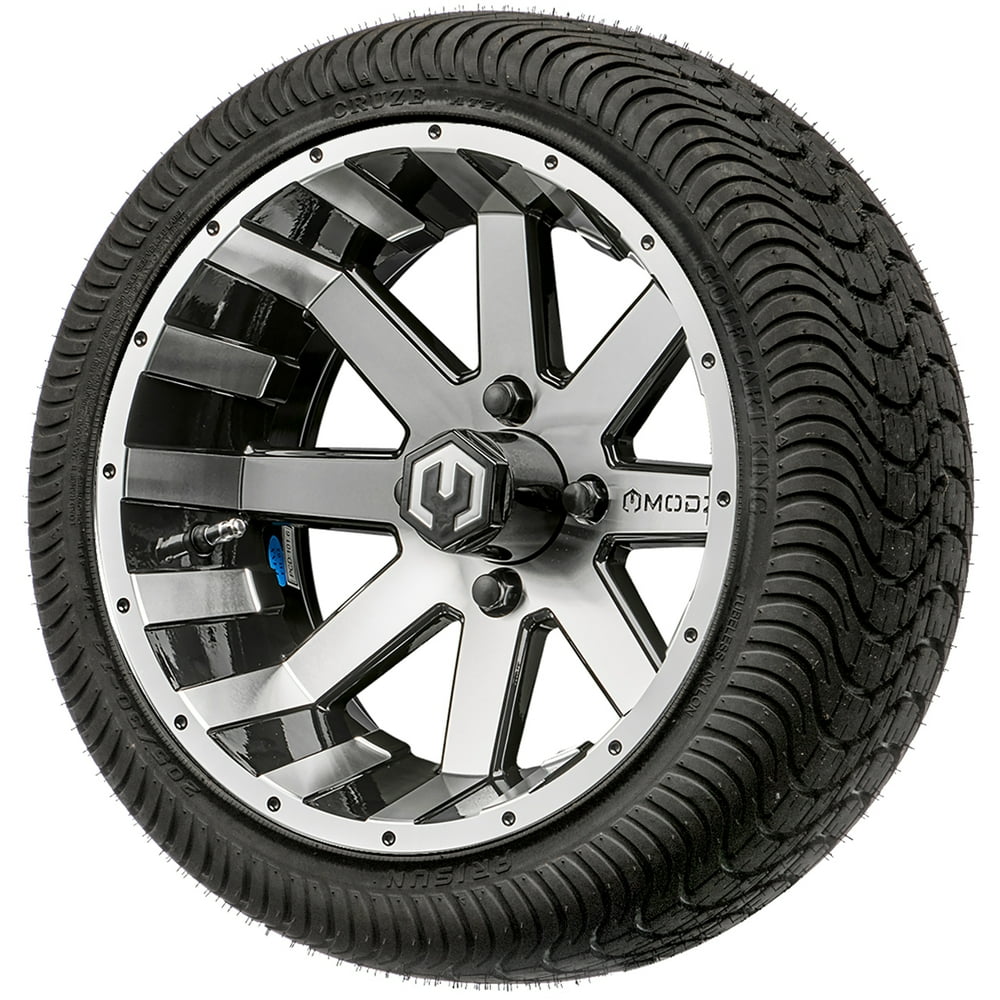 Golf Cart Wheels and Tires Combo 14" MODZ Assault w/ Low Pro Tires