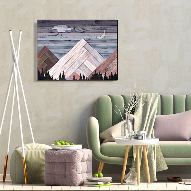Cuadros Decorativos Kit de pintura por números DIY Mountain Oil Art Picture Craft Home Wall Decor (B3647) Wdftyju embutido en tela
