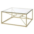 thumbnail image 2 of Furniture of America Cevelle Contemporary Metal 2-Piece Coffee Table Set in Gold, 2 of 9