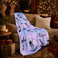thumbnail image 3 of Whimsical Kawaii Gothic Moon Bat Design, Mystical Celestial Art Scene, Warm Flannel Blanket for Home Library and Reading Nook, Celestial Art Lovers Housewarming Gift, Playful Home Decor, 3 of 9