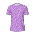 thumbnail image 5 of Wukai Lilac Glittering Print Men's Short-Sleeved Mesh T-Shirt,Quick-Dry Short Sleeve Workout T-Shirt-6X-Large, 5 of 8