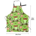 thumbnail image 5 of Uemuo Cute Green Frog Pattern Waterproof Apron Adjustable Dishwasher Apron- Apron for Women Men Heavy Duty Work Apron for Dishwashing Chemical Lab, 5 of 9