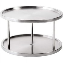 Stainless Steel Two-Tier Turntable Lazy Susan